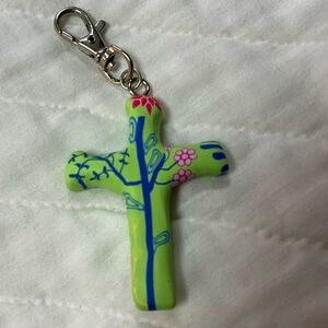 Jesus, take the wheel - Hand held cross key chain